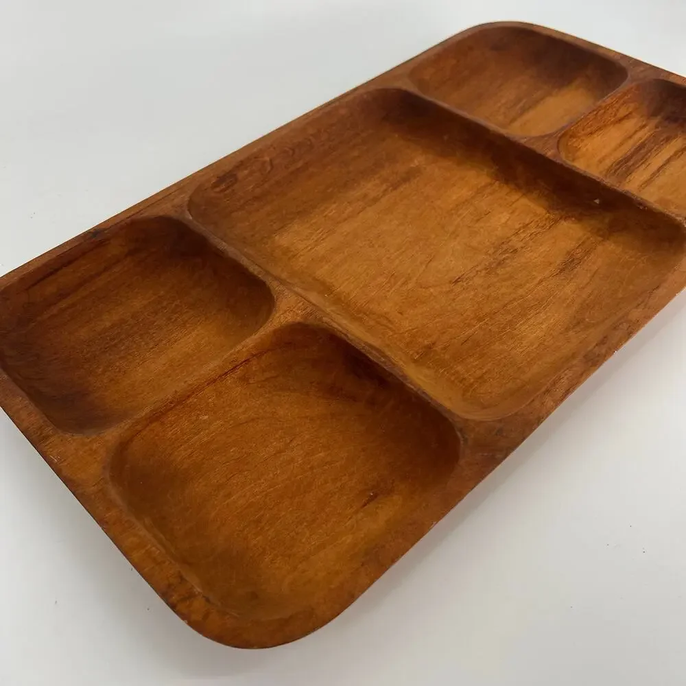 Rauli wood divided tray Villarrica Chile